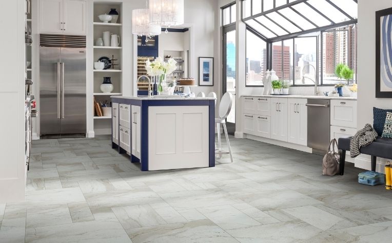 Waterproof Stone Tile Floor Kitchen